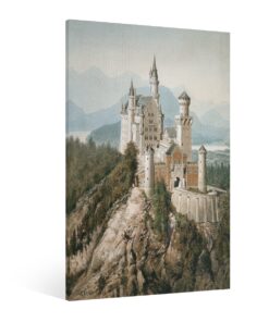 Art Poster Adolf Hitler Neuschwanstein Castle Wall Decoration Art Canvas Painting Posters And Prints Wall Art Pictures for Living Room Bedroom Decor