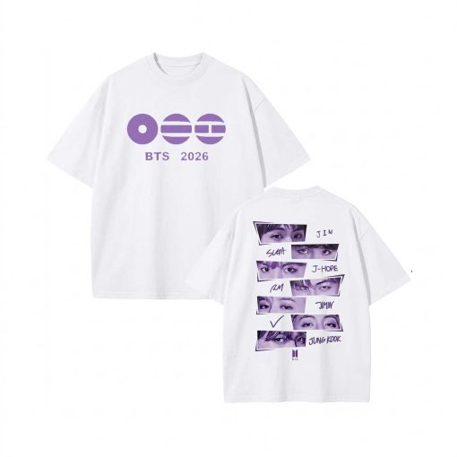 BTS World Tour 2026 Shirt, Washed Vintage Black BTS T-Shirt